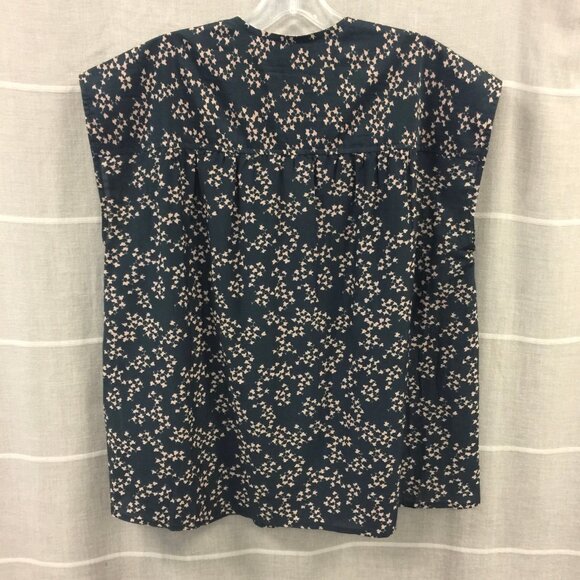 Current/Elliott- the Short Sleeve Sky Blouse - Picture 5 of 5